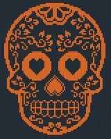 Sugar Skull Orange