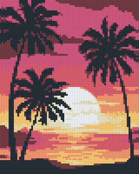 Sunset With Palm Trees