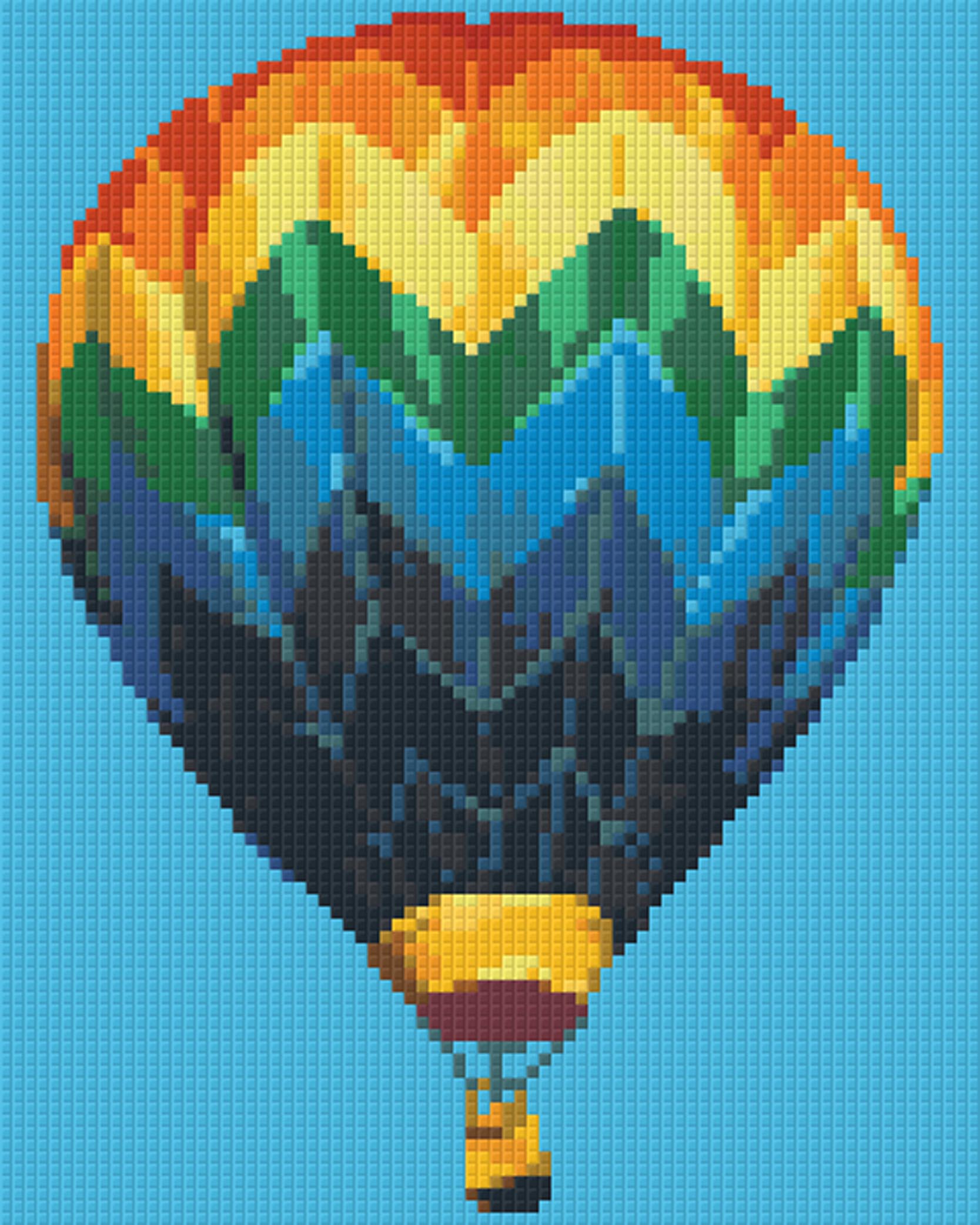 Hot Air Balloon – Pixel Art USA