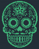 Sugar Skull Green