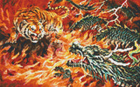 Dragon and Tiger in the Fire