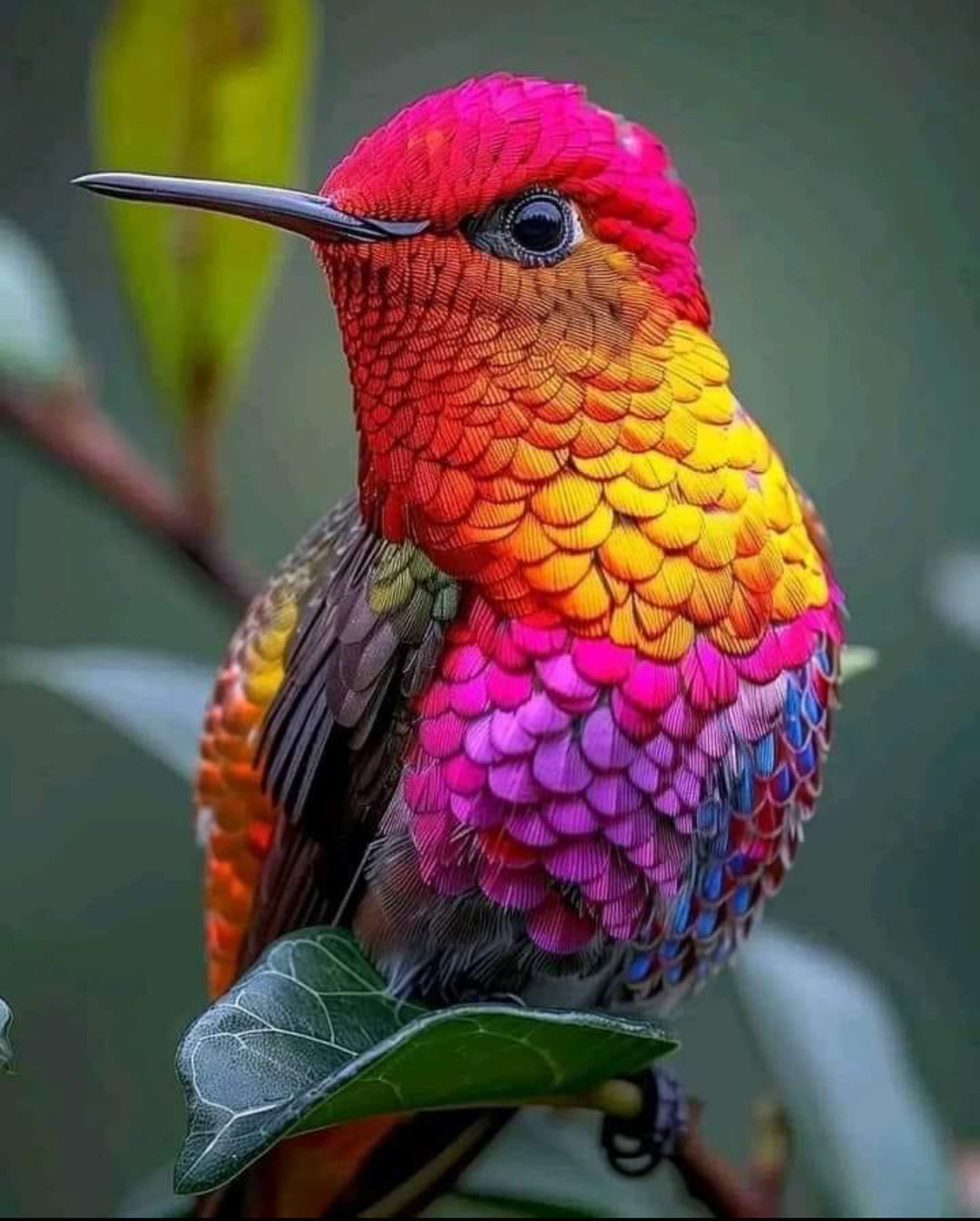 Colorful Hummingbird – Pixel Art USA