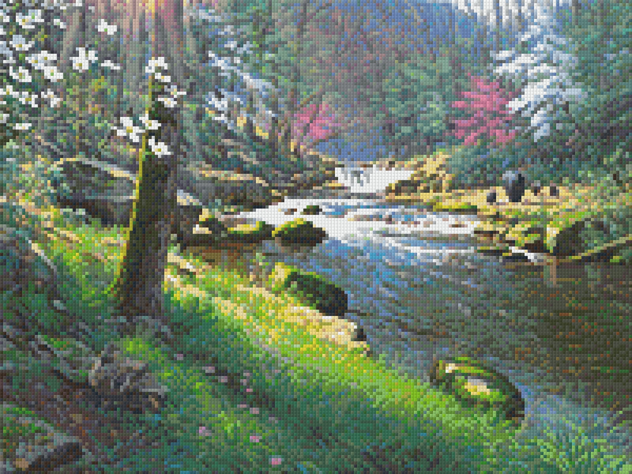 Spring Seasons of Life – Pixel Art USA