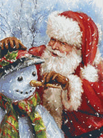 Santa with Snowman