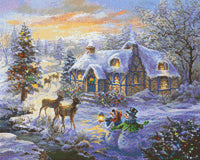 Cottage at Christmas