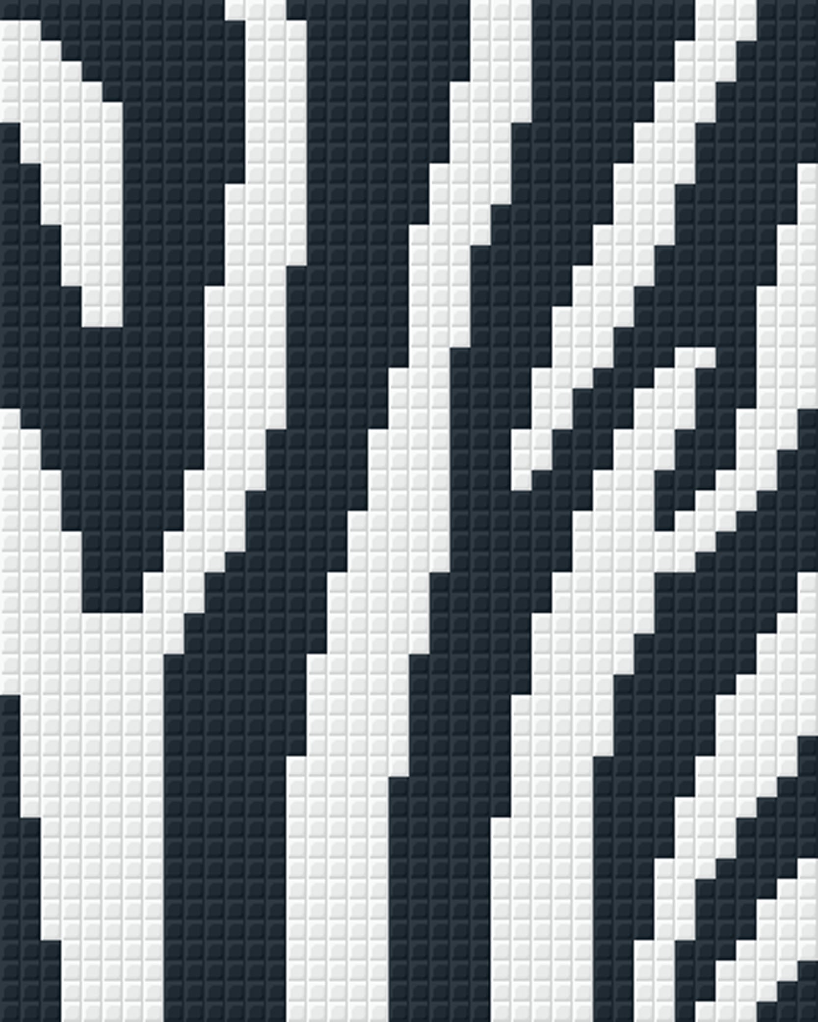 Zebra Print – Pixel Art USA