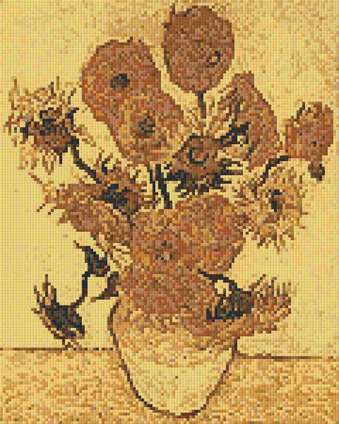 Fourteen Sunflowers