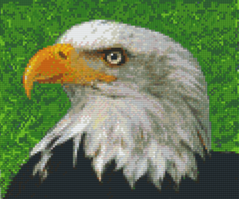 Bald Eagle Pixel Art USA